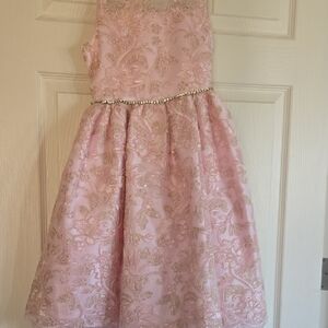 American Princess Pink and Gold Formal Dress